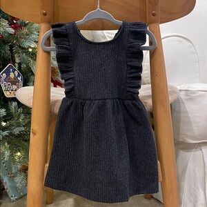 Zara Dark Gray Knit Dress 9-12 months